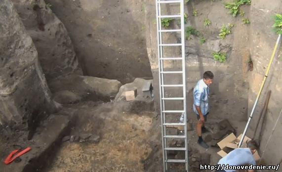 Место археологических раскопок в Азове