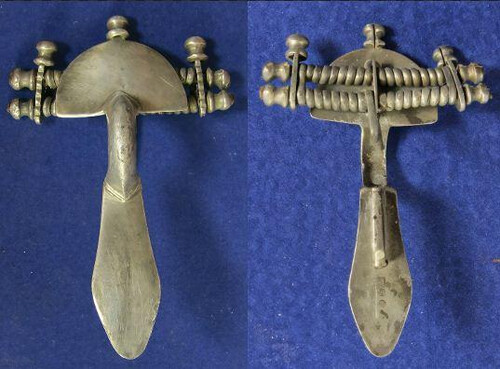 Серебряная фибула, некрополь Танаиса, V-VI вв. н.э