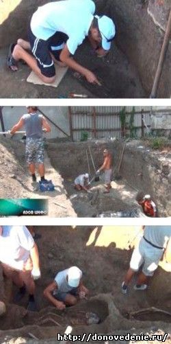 Раскопки на могильнике в Азаке