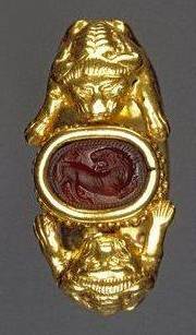 Этруское золотое кольцо 5 век до н.э.