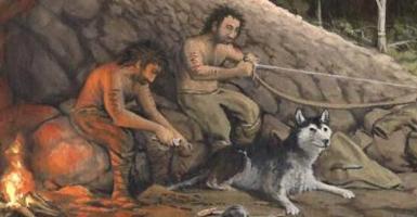 Собака и древние люди